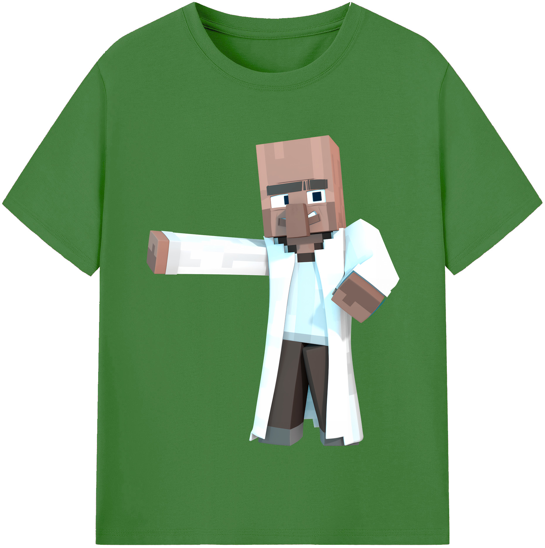 （画像用） マインクラフト ブロックの世界 Minecraft MC Block world レディースカジュアルプリントTシャツ（綿100％）